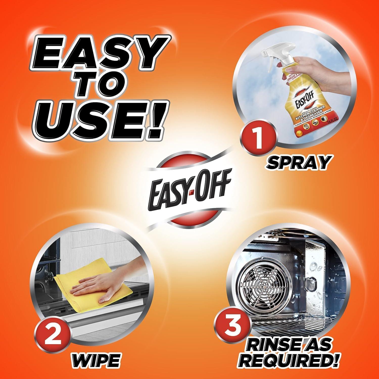 Desengrasante de Cocina Easy-Off Limón 473 ml - Limpieza Rápida