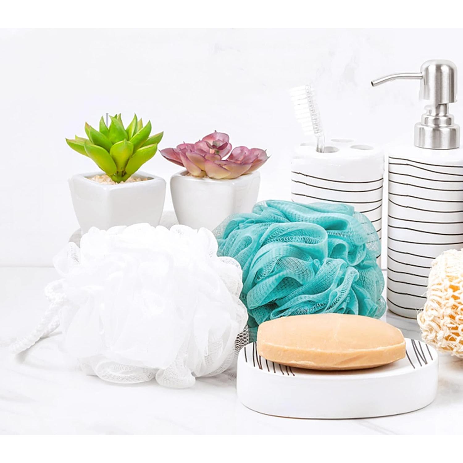 Esponjas de Ducha Exfoliantes BTYMS - Set de 6 Piezas 15cm