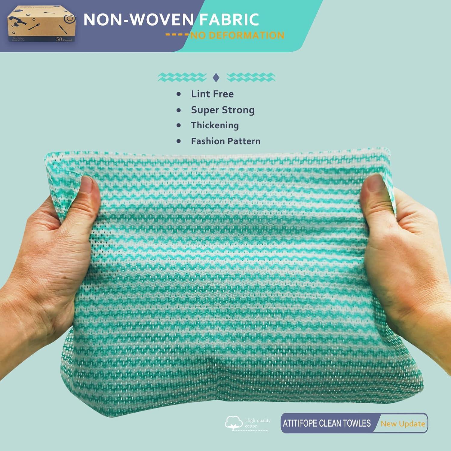 Toallitas de limpieza reutilizables Atitiope 50 piezas 30x40 cm