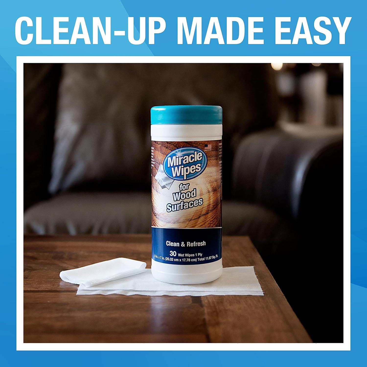 Toallitas Milagrosas para Madera - Limpieza y Pulido 30 Unidades