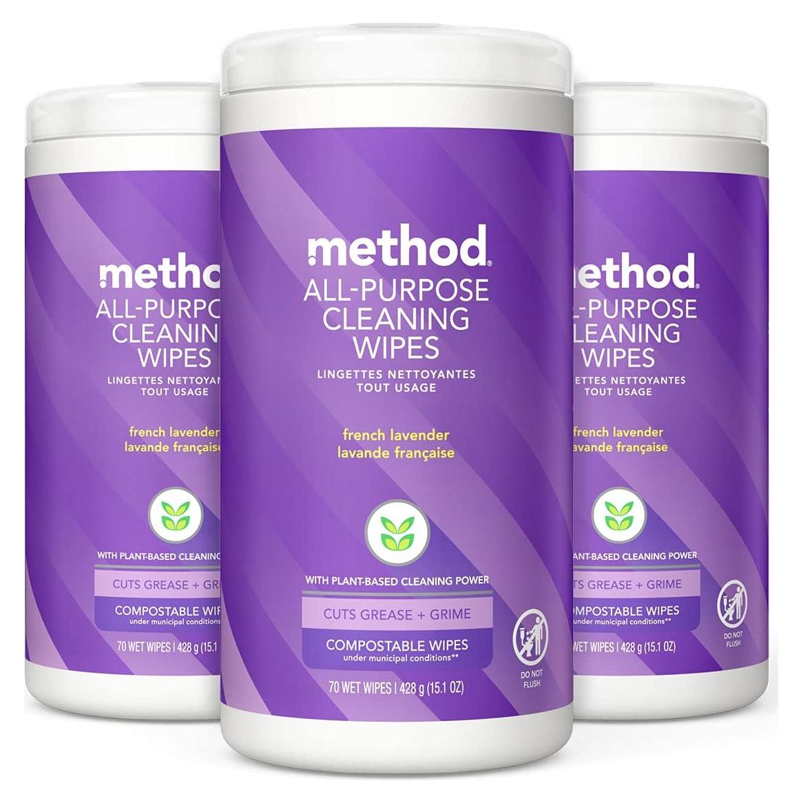 Toallitas de limpieza multiusos Method Lavanda 210 unidades