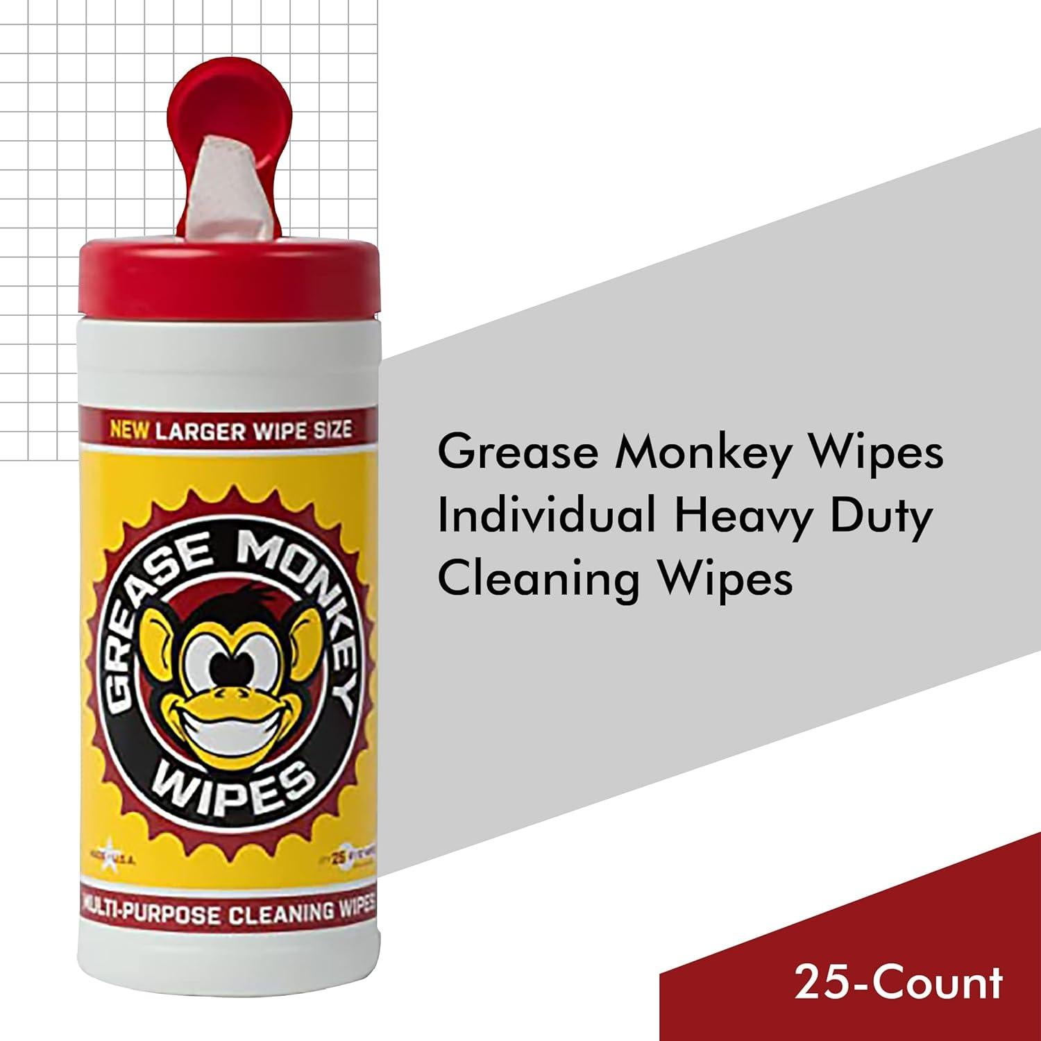 Toallitas de limpieza multiusos Grease Monkey - Paquete de 2