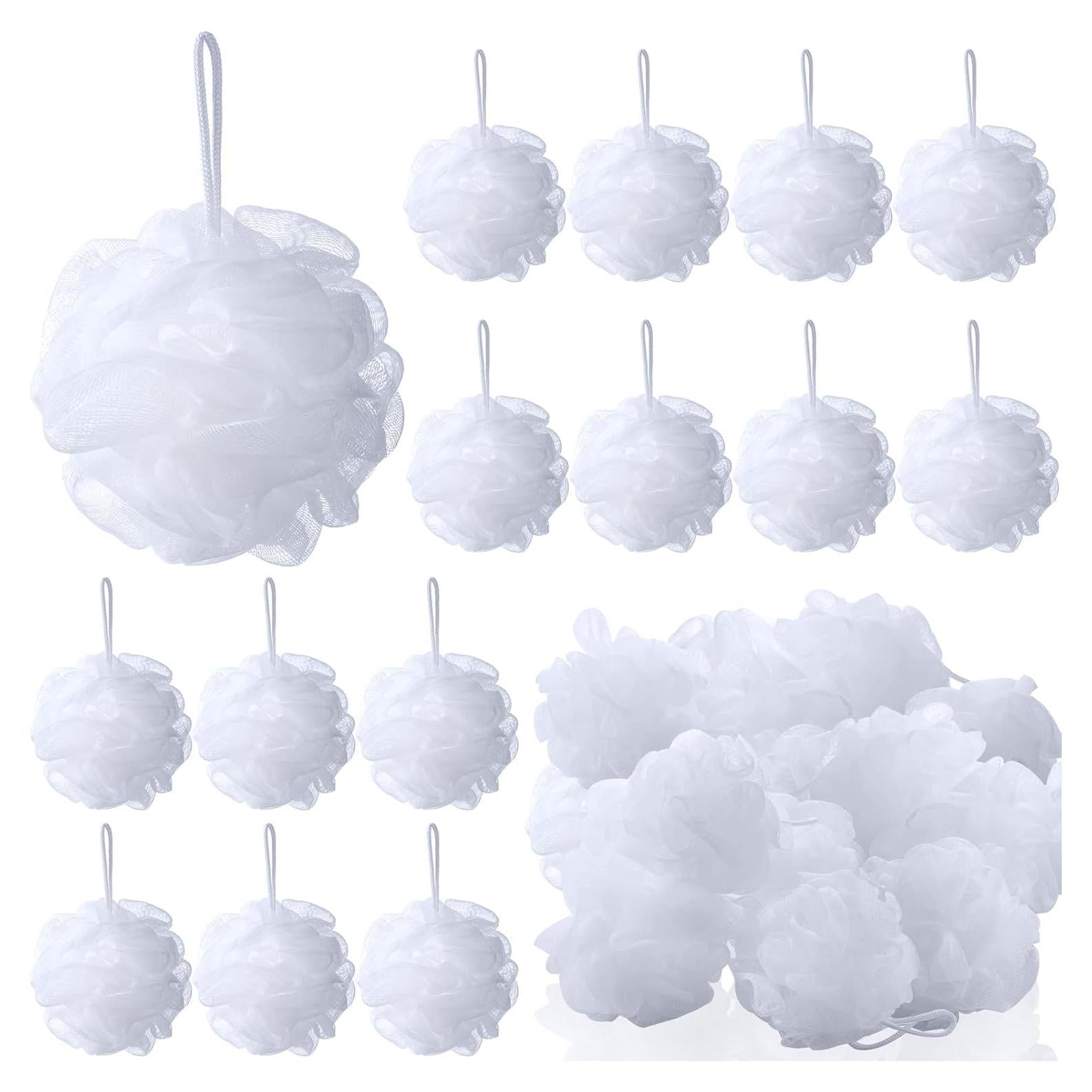 Paquete de 50 esponjas de lufa blanca Chengu para baño