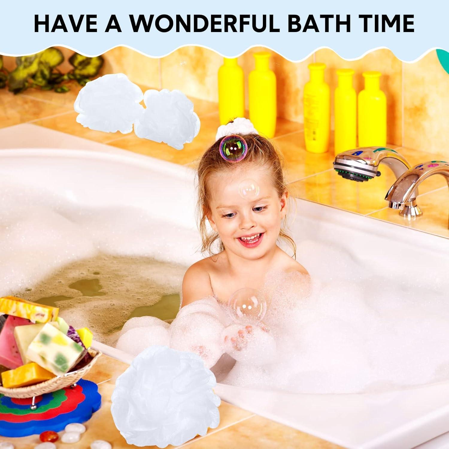 Paquete de 50 esponjas de lufa blanca Chengu para baño