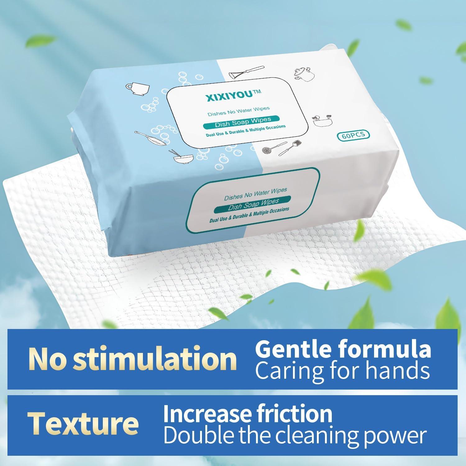 Toallitas de Espuma de Jabón Ecológicas Xixiyou 60 Unidades
