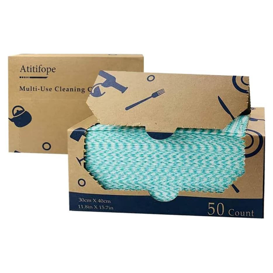 Paños de limpieza reutilizables Atitifope 100 unidades 30x40cm