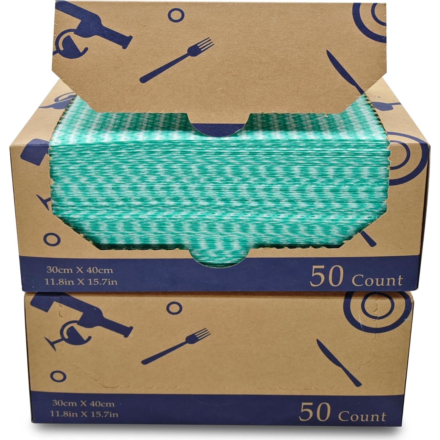 Paños de limpieza reutilizables Atitifope 100 unidades 30x40cm