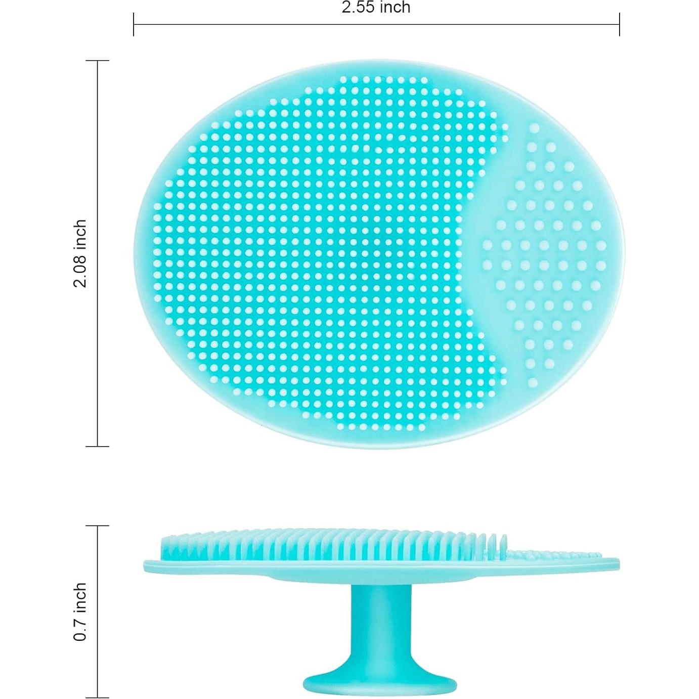 Paquete de 4 cepillos faciales JEXCULL de silicona suave
