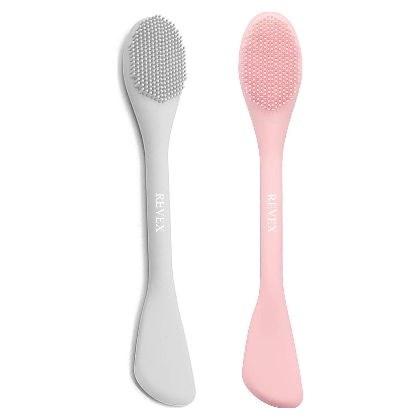 REVEX Cepillo Aplicador de Mascarilla Facial de Silicona 2 Pzas