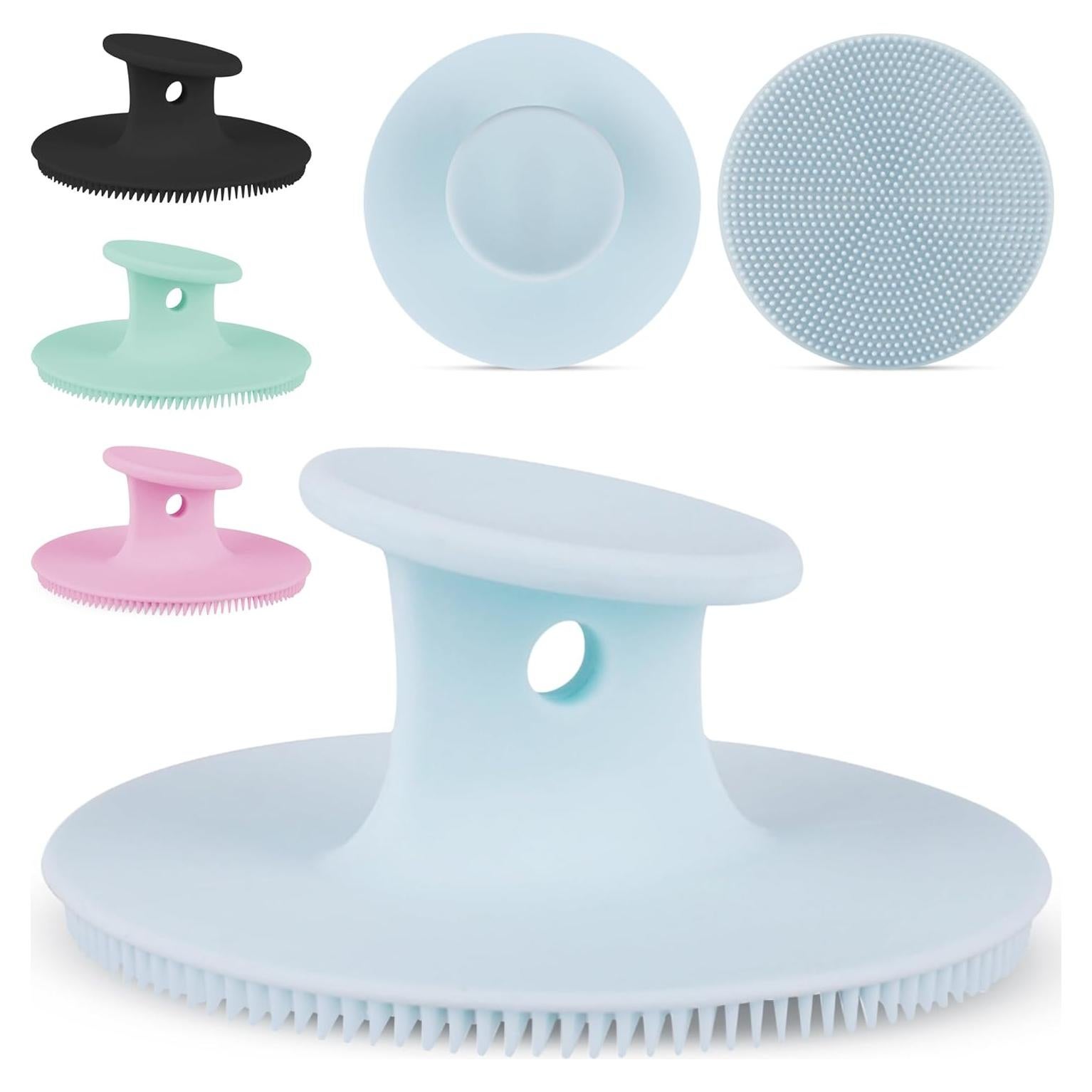 4 Cepillos Limpiadores Faciales de Silicona Enrrica Elitee