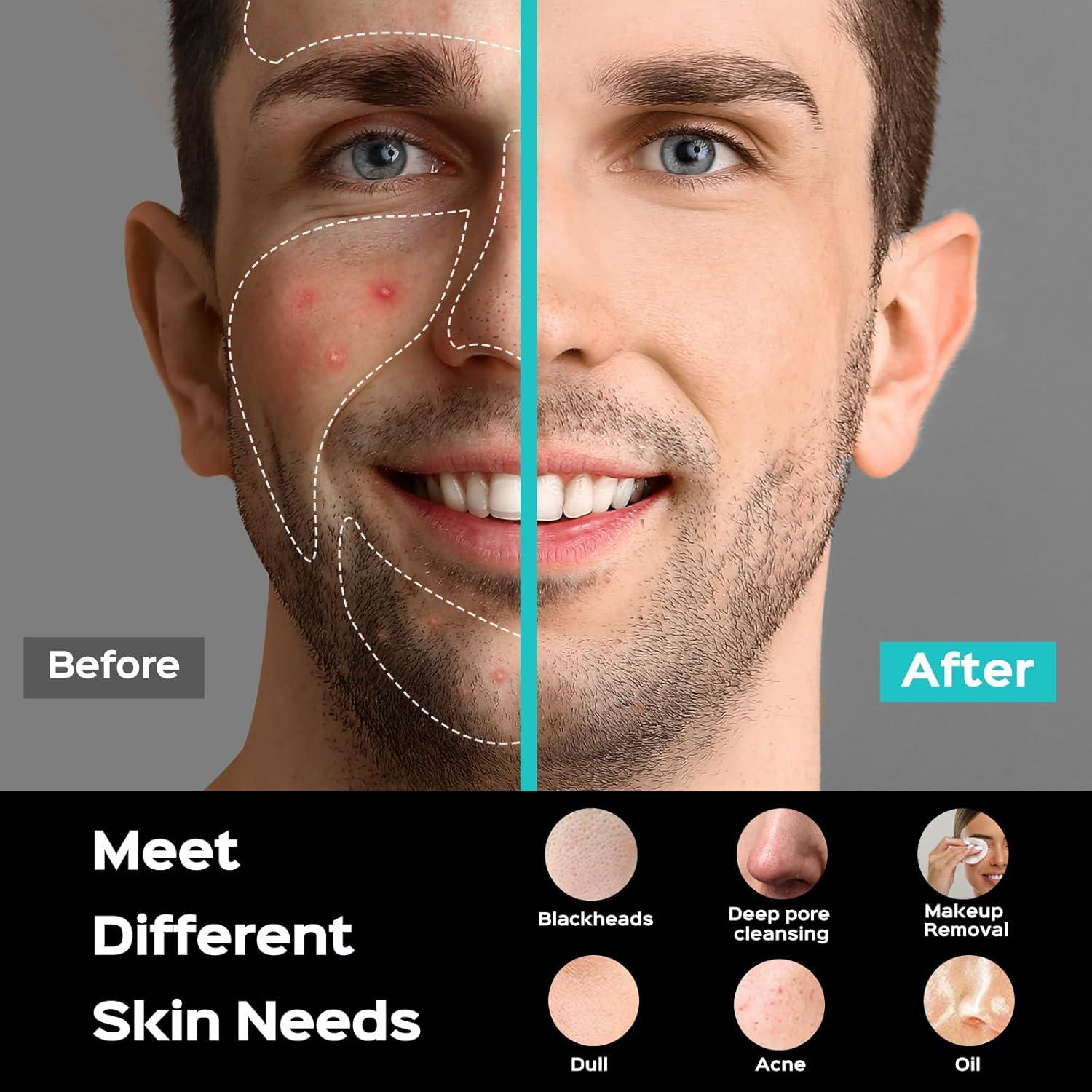 Cepillo Facial COSLUS Silicona Portátil Impermeable 5 Modos