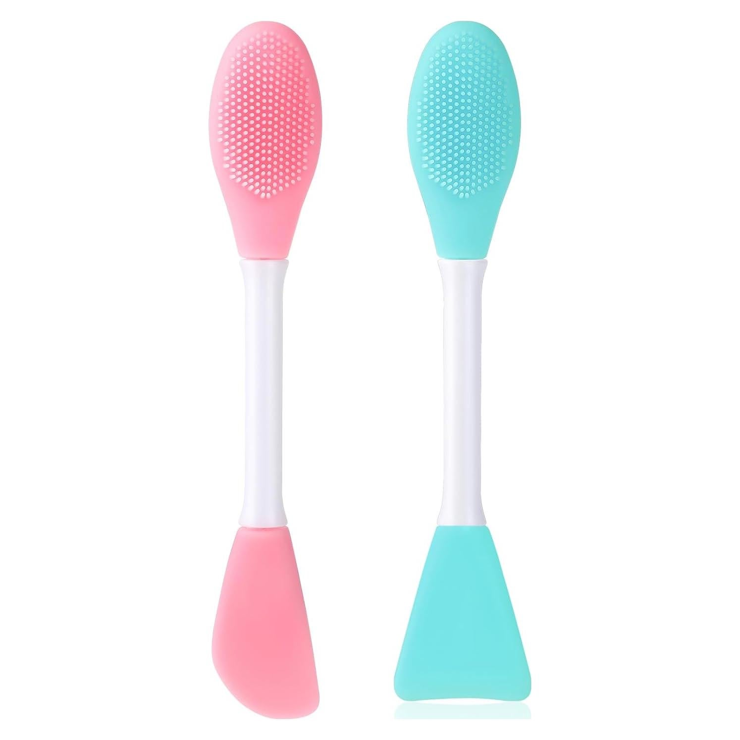 Cepillo Facial Doble Lado Bruislard 2 Pcs Silicona 13.8cm