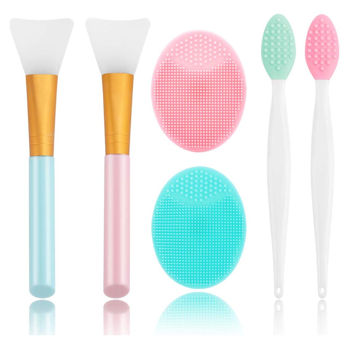 Kit de Cepillos Exfoliantes de Silicona Yokilly - 6 Piezas