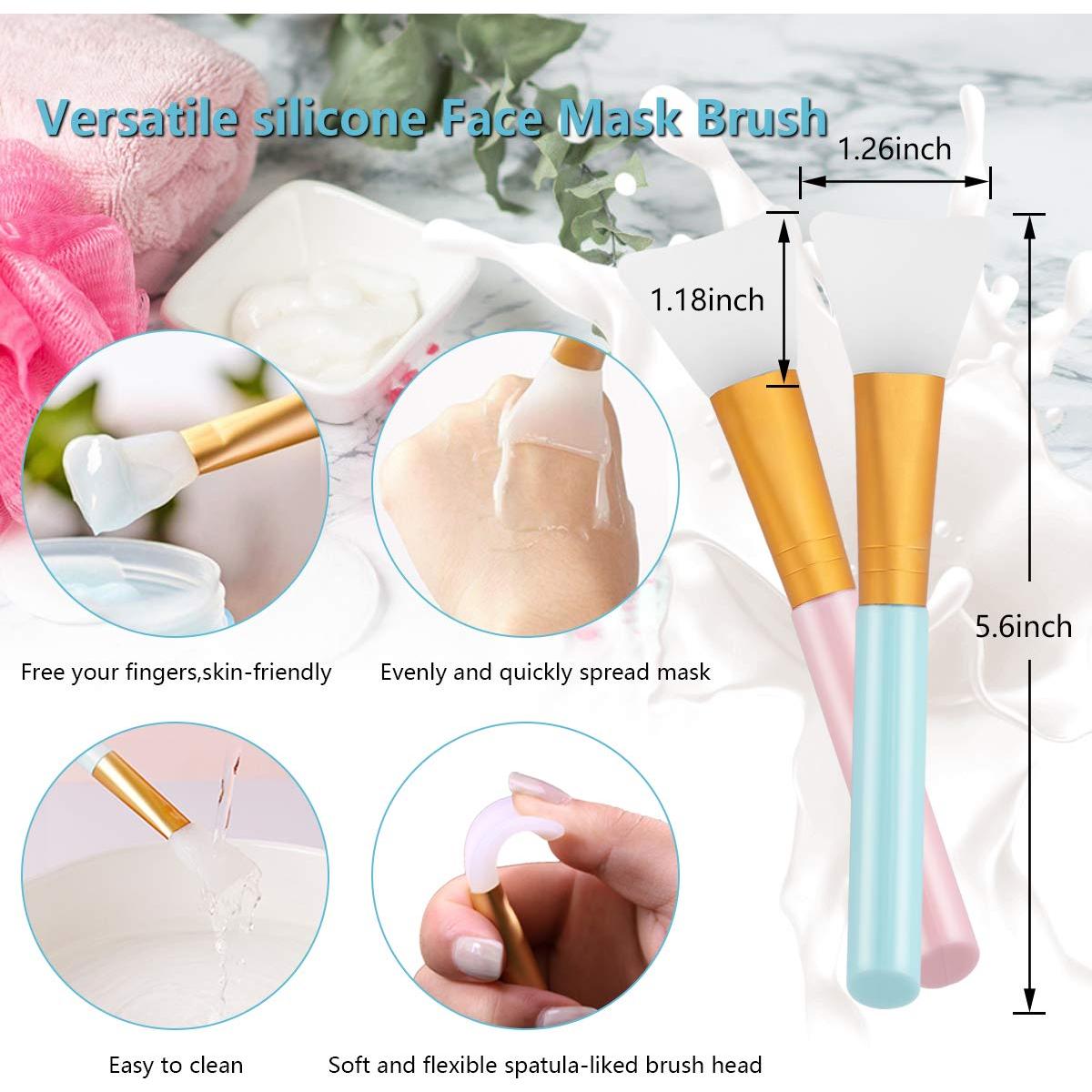 Kit de Cepillos Exfoliantes de Silicona Yokilly - 6 Piezas