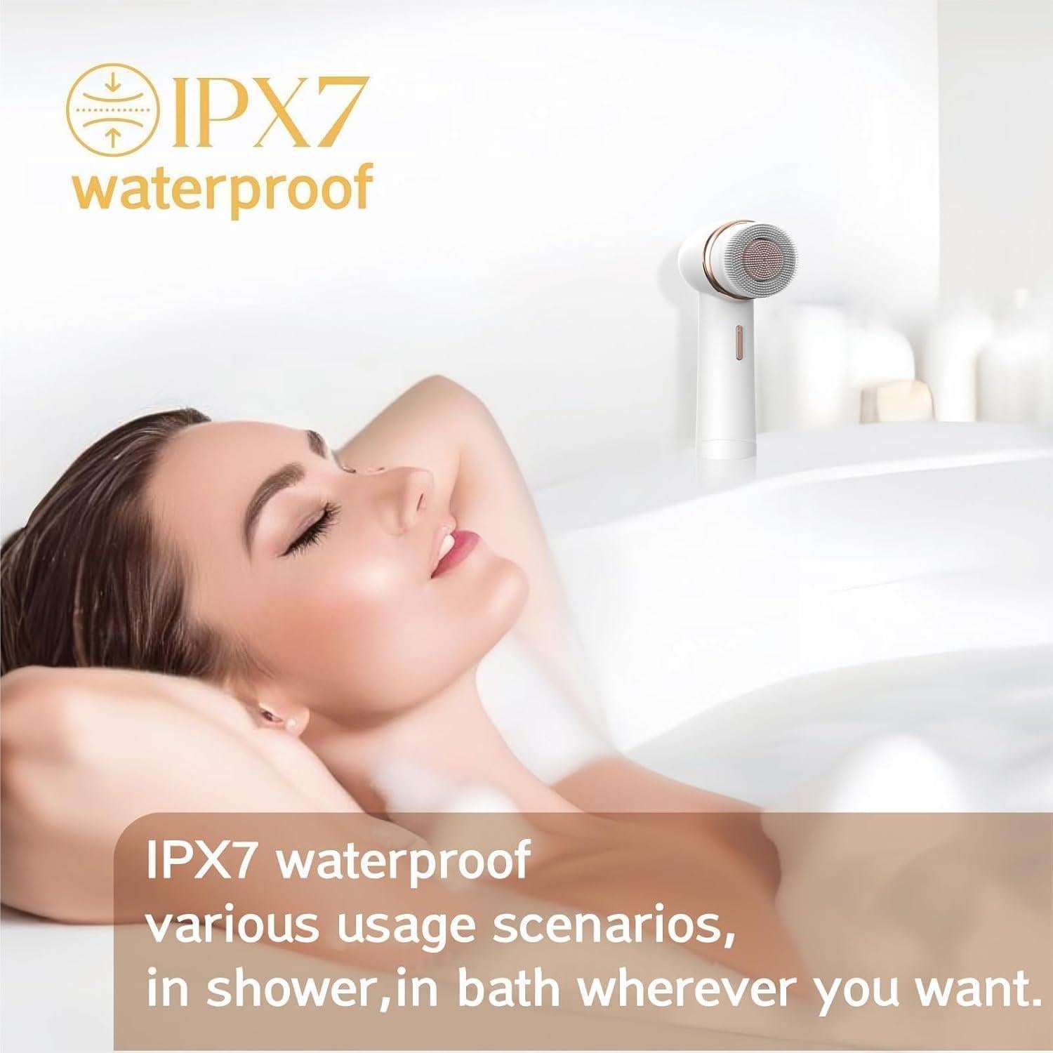 Cepillo Facial Eléctrico Eliteshine FCD4 - Limpieza Suave y Exfoliación