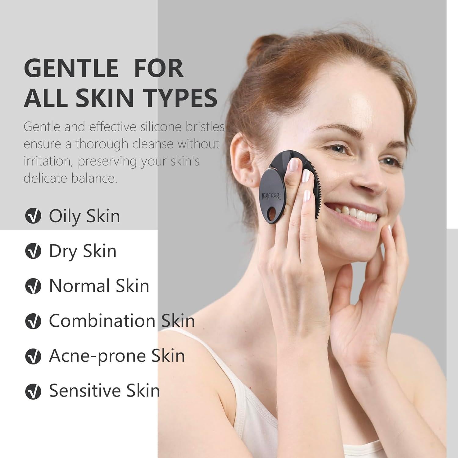 Esfregador Facial de Silicona BEAUTAIL 2 Pack - Limpieza Suave