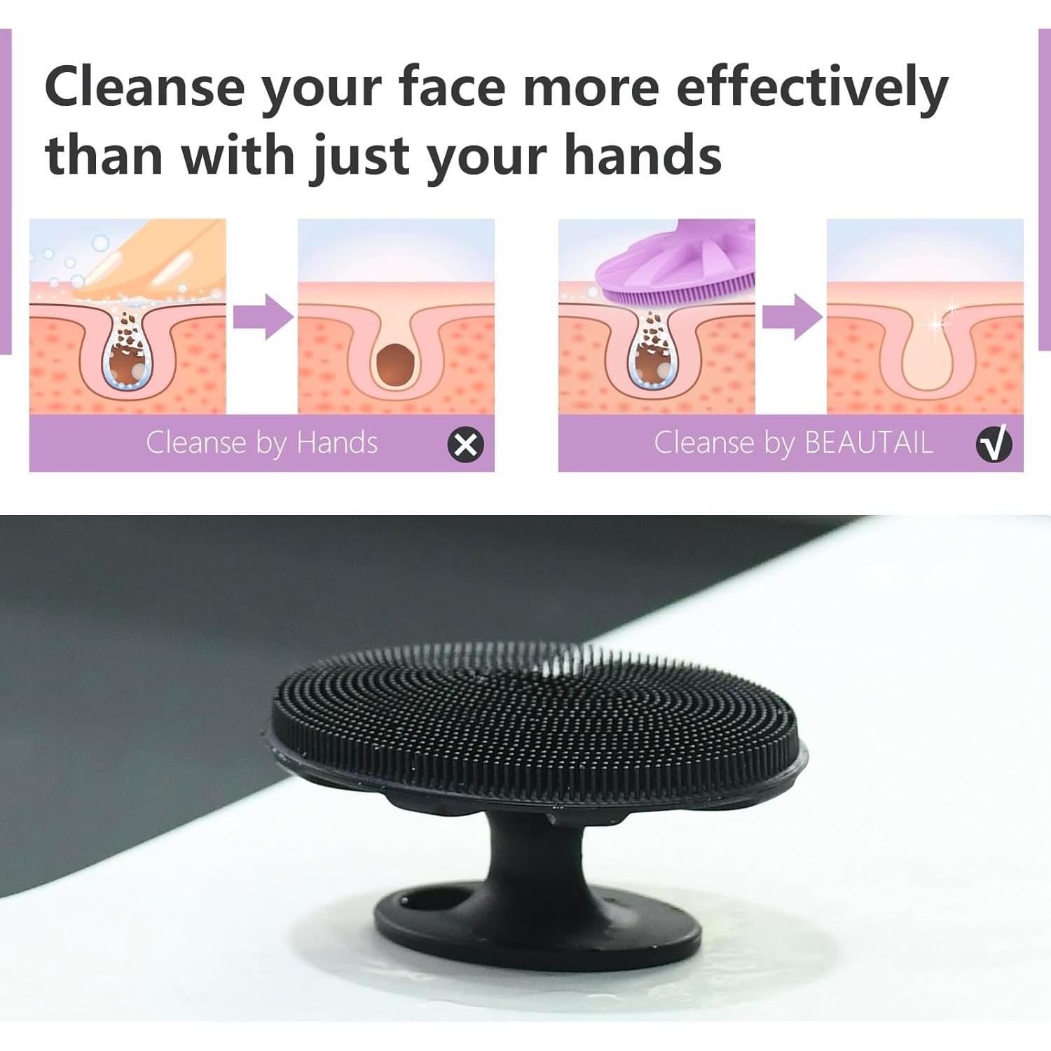 Esfregador Facial de Silicona BEAUTAIL 2 Pack - Limpieza Suave