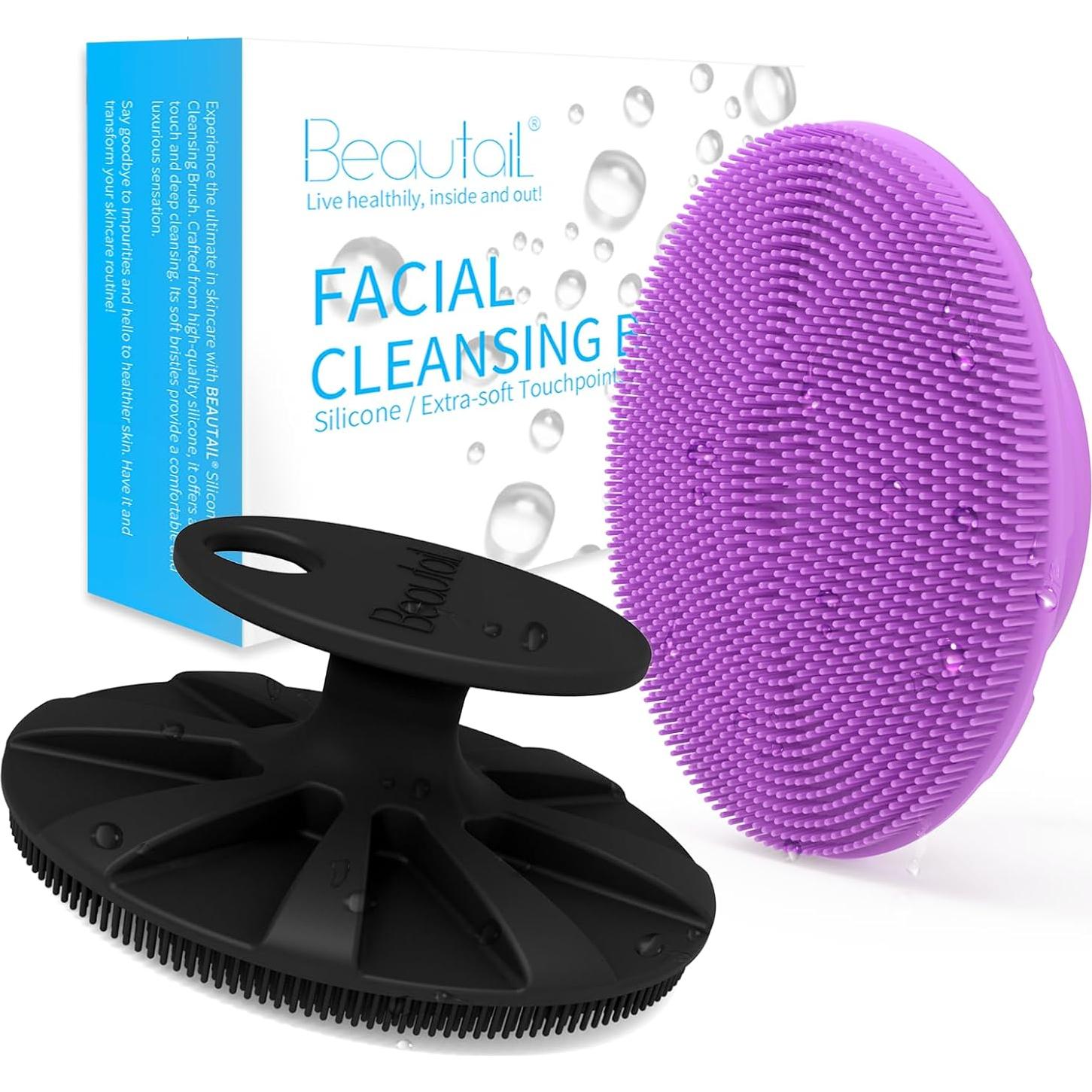 Esfregador Facial de Silicona BEAUTAIL 2 Pack - Limpieza Suave