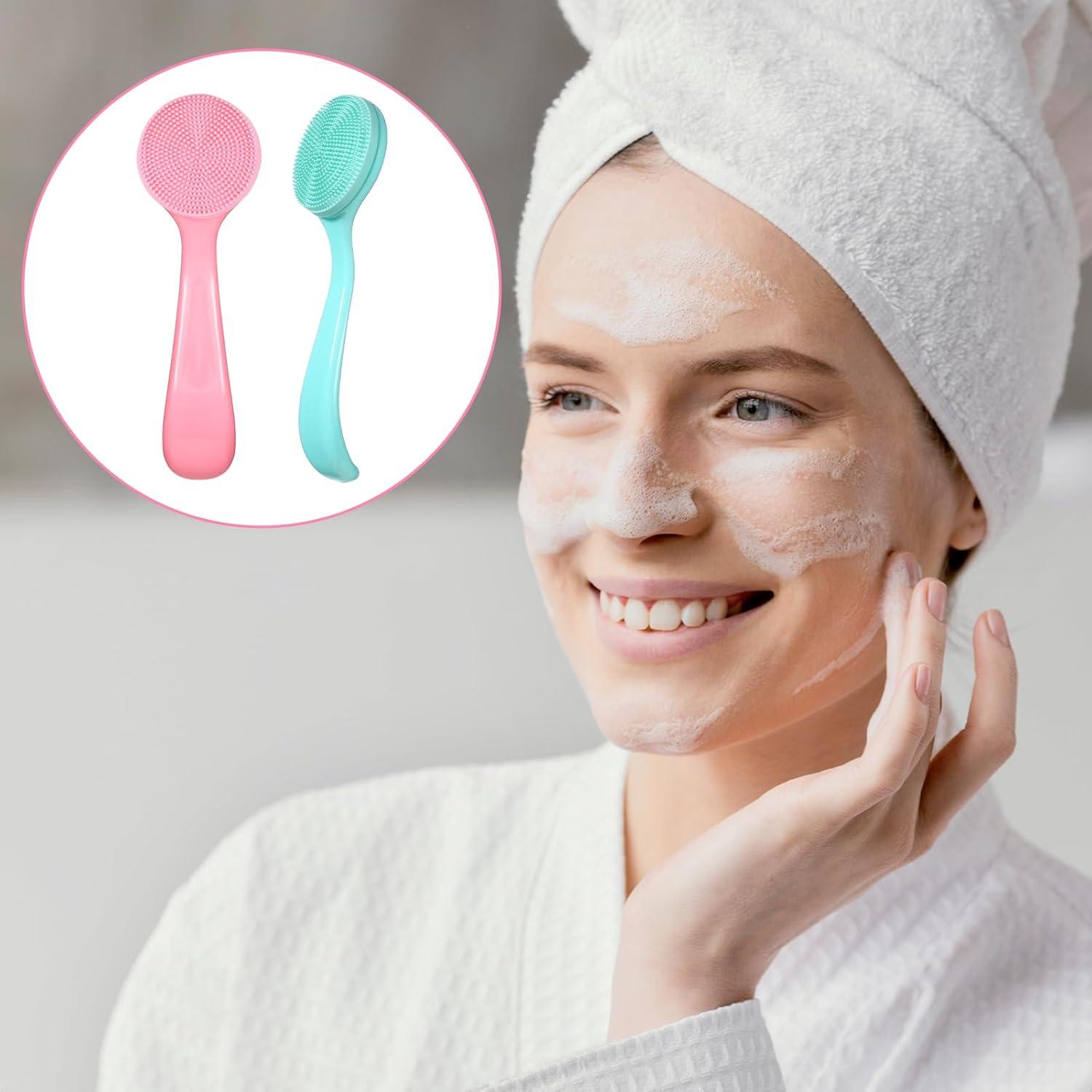 Set de 2 Cepillos Faciales Manuales de Silicona Xthrotsenk