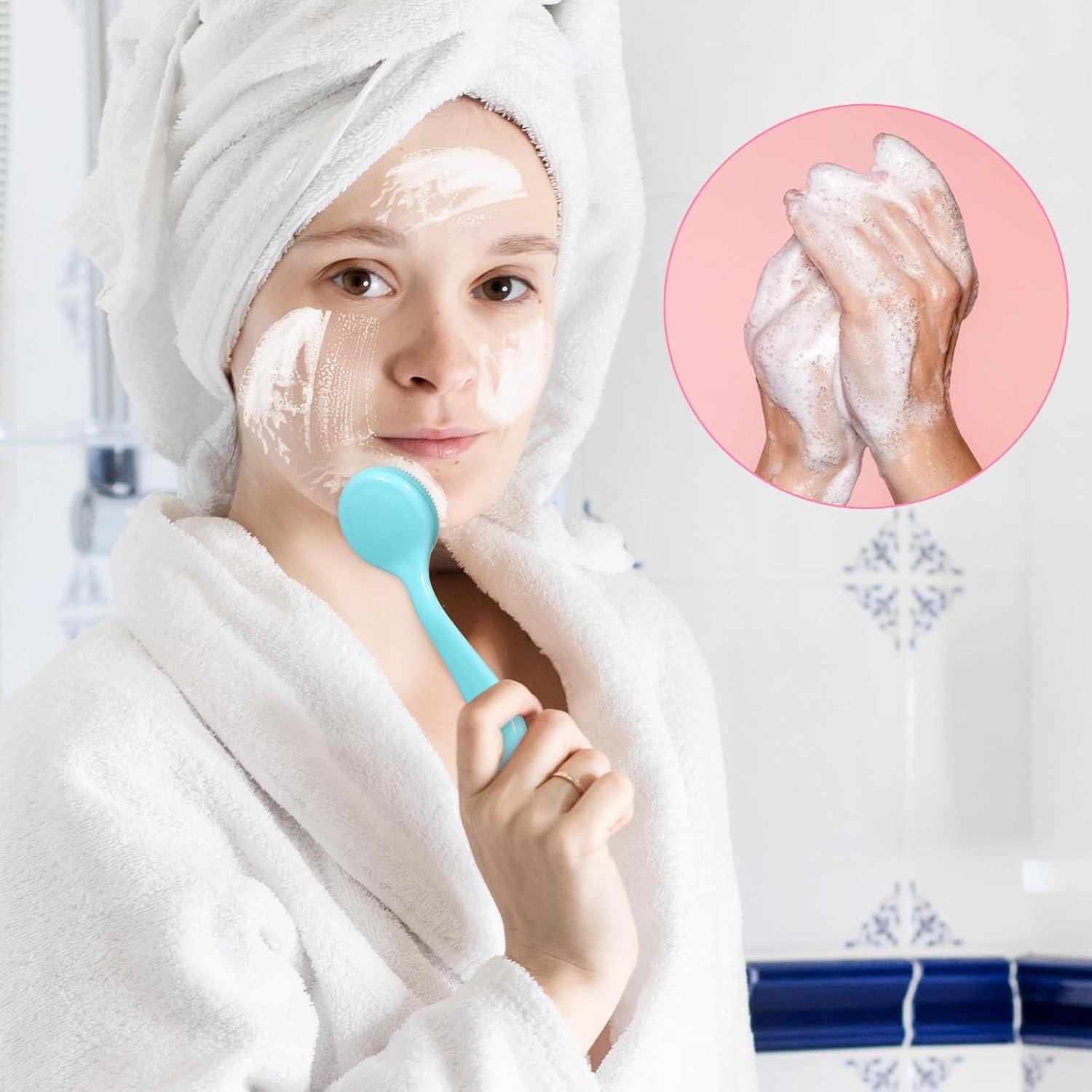 Set de 2 Cepillos Faciales Manuales de Silicona Xthrotsenk