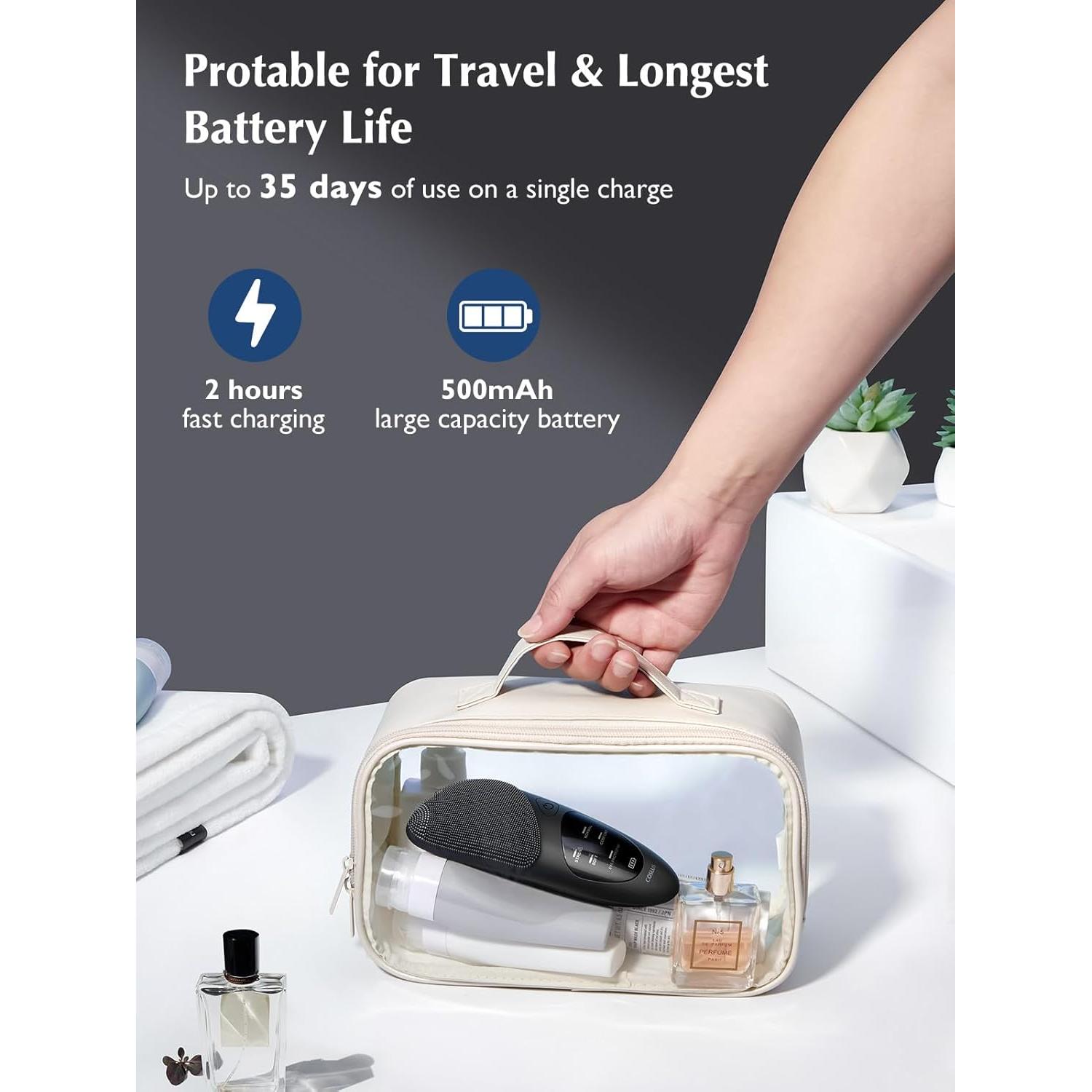 Cepillo Facial COSLUS FBS02 Silicona Impermeable 4 Modos