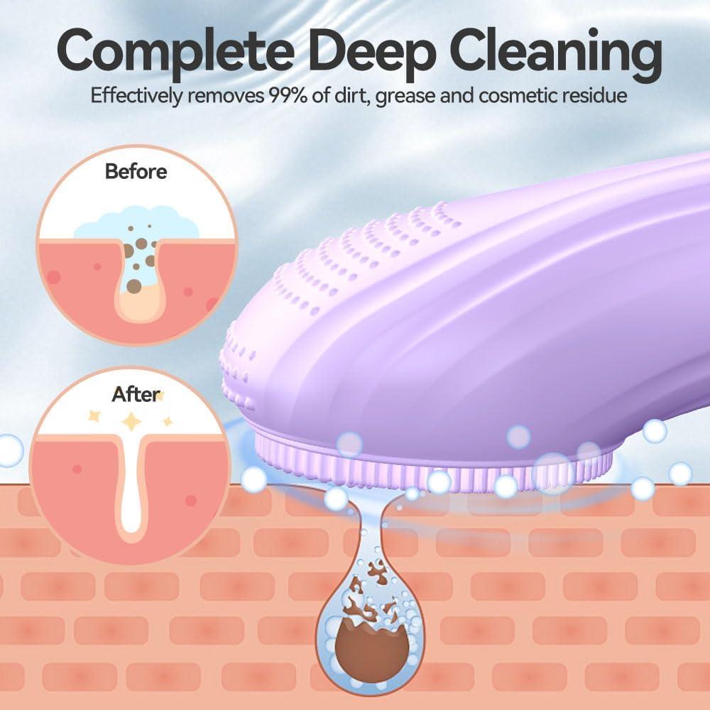 Cepillo Facial Eléctrico Ihelol 5 Velocidades Silicona IPX7