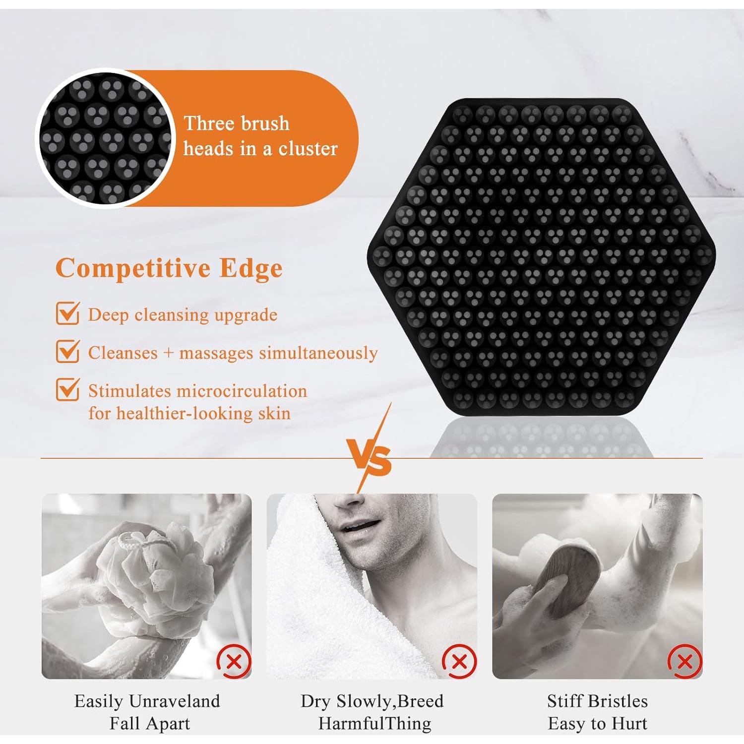 Exfoliador Facial de Silicona VWMYQ para Hombres - Suave y Eficaz