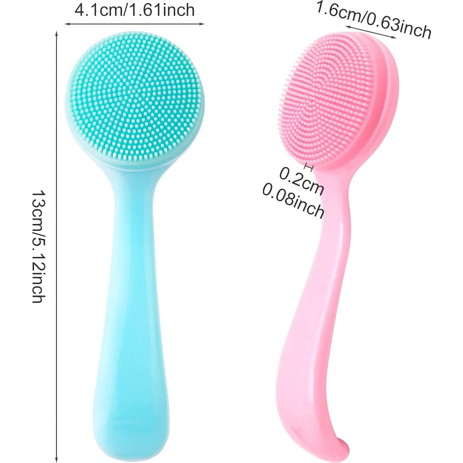 Paquete de 2 Cepillos de Limpieza Facial HINZIC - Silicona