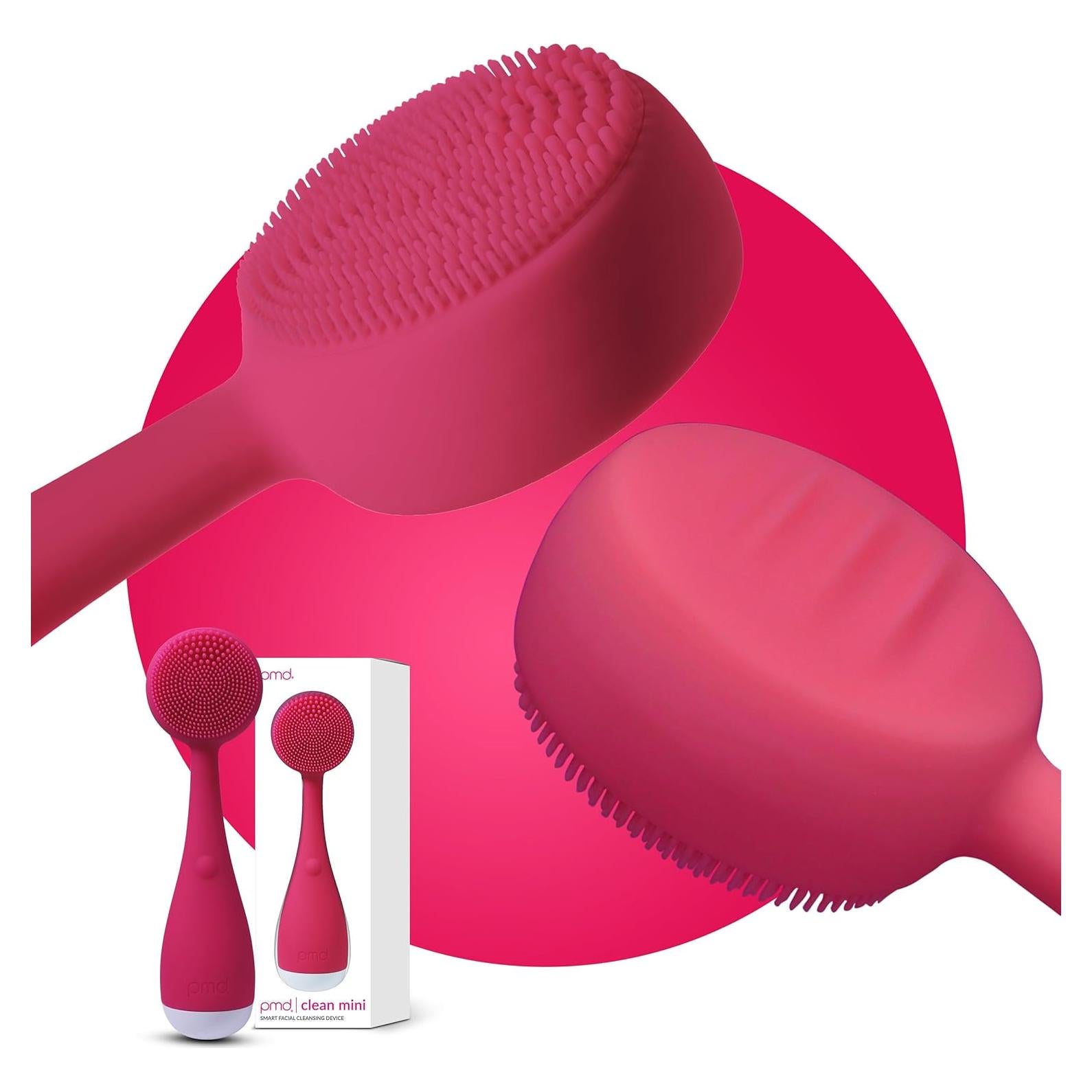 Dispositivo de Limpieza Facial PMD Clean Mini Rosa - Silicona Impermeable