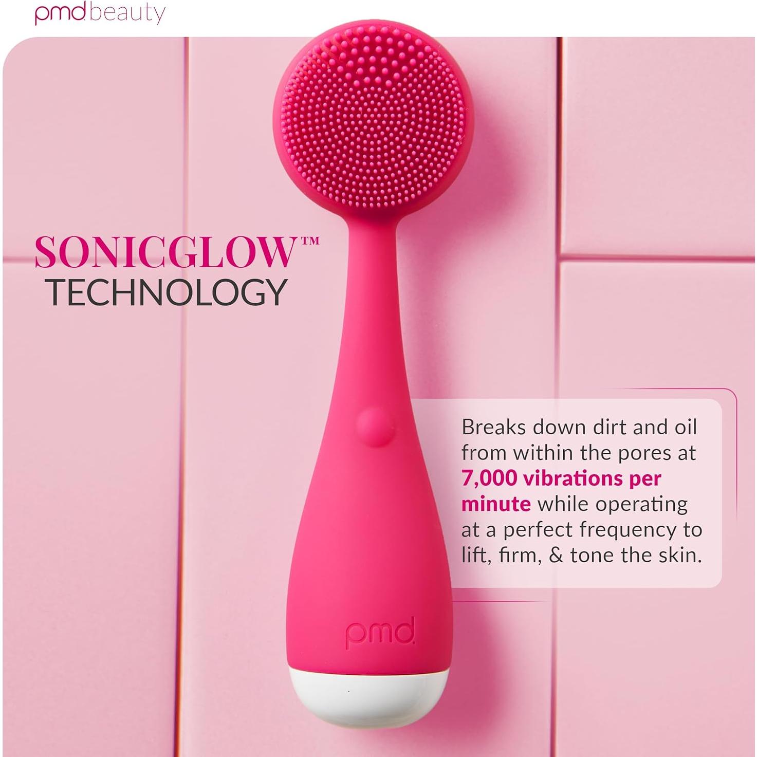 Dispositivo de Limpieza Facial PMD Clean Mini Rosa - Silicona Impermeable