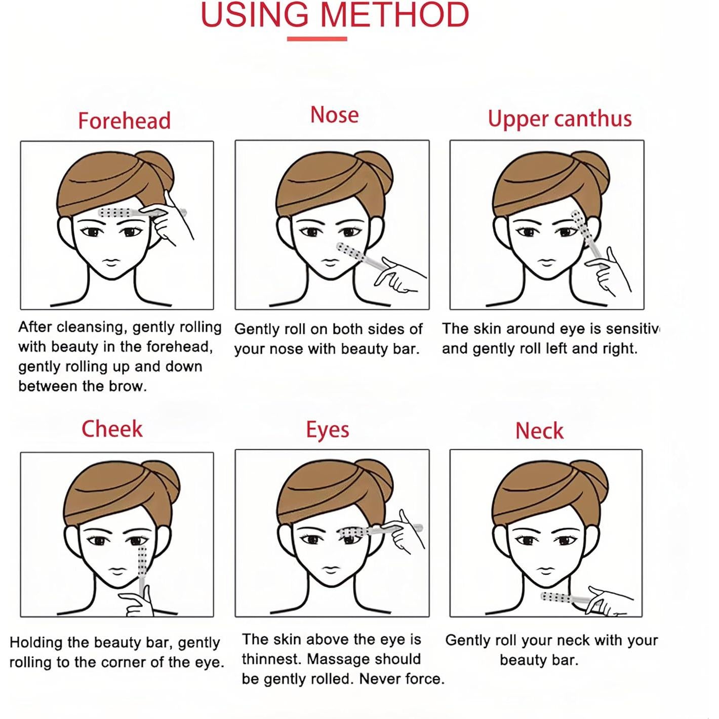 Rodillo Facial de Belleza Floverkity - 30 Nodos de Germanio