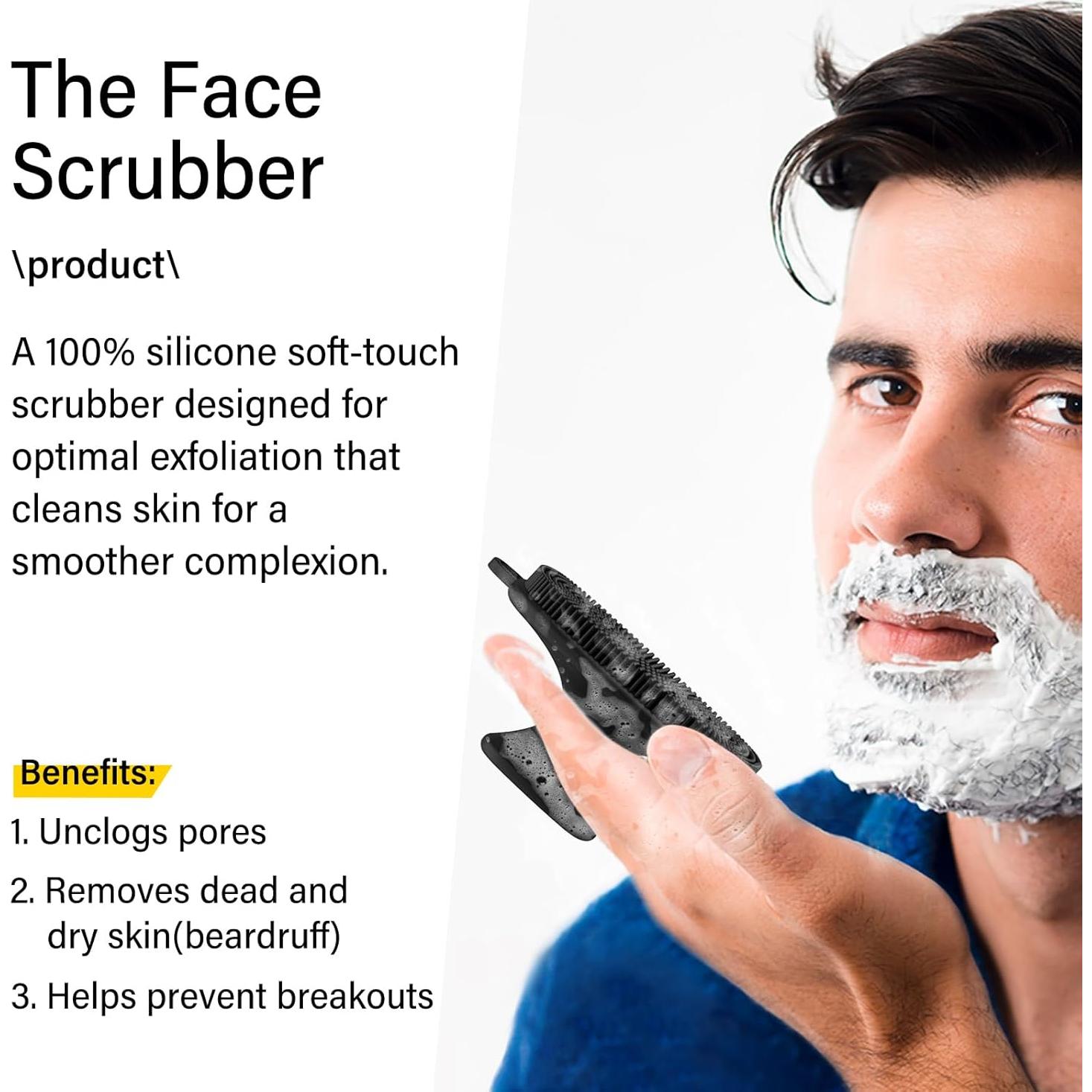 Paquete de 2 cepillos faciales QiaKeoo de silicona reutilizables