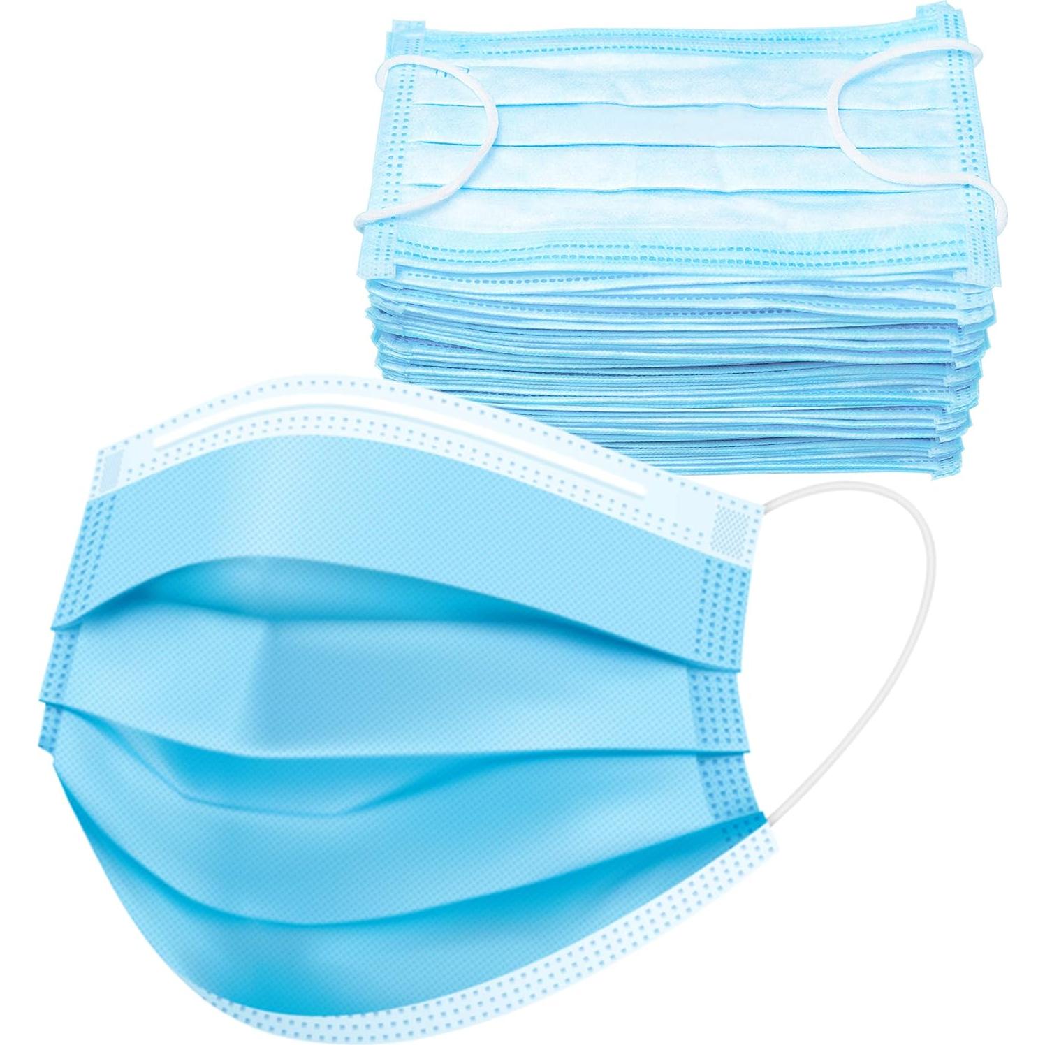 Paquete de 50 Mascarillas Desechables Alta 3 Capas Ajustables