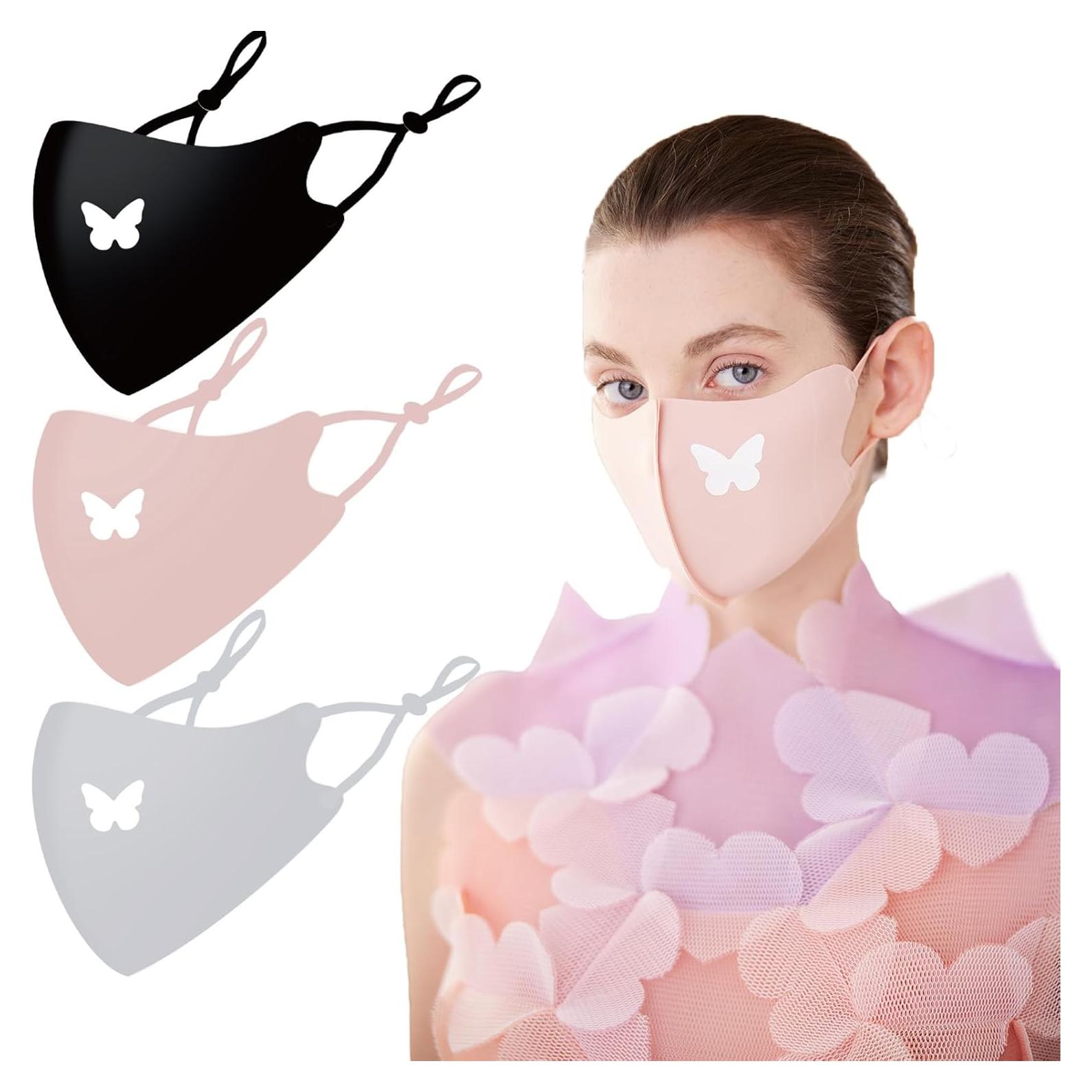 Mascarilla Lavable BBN Mariposa - Paquete de 3, Protección UV