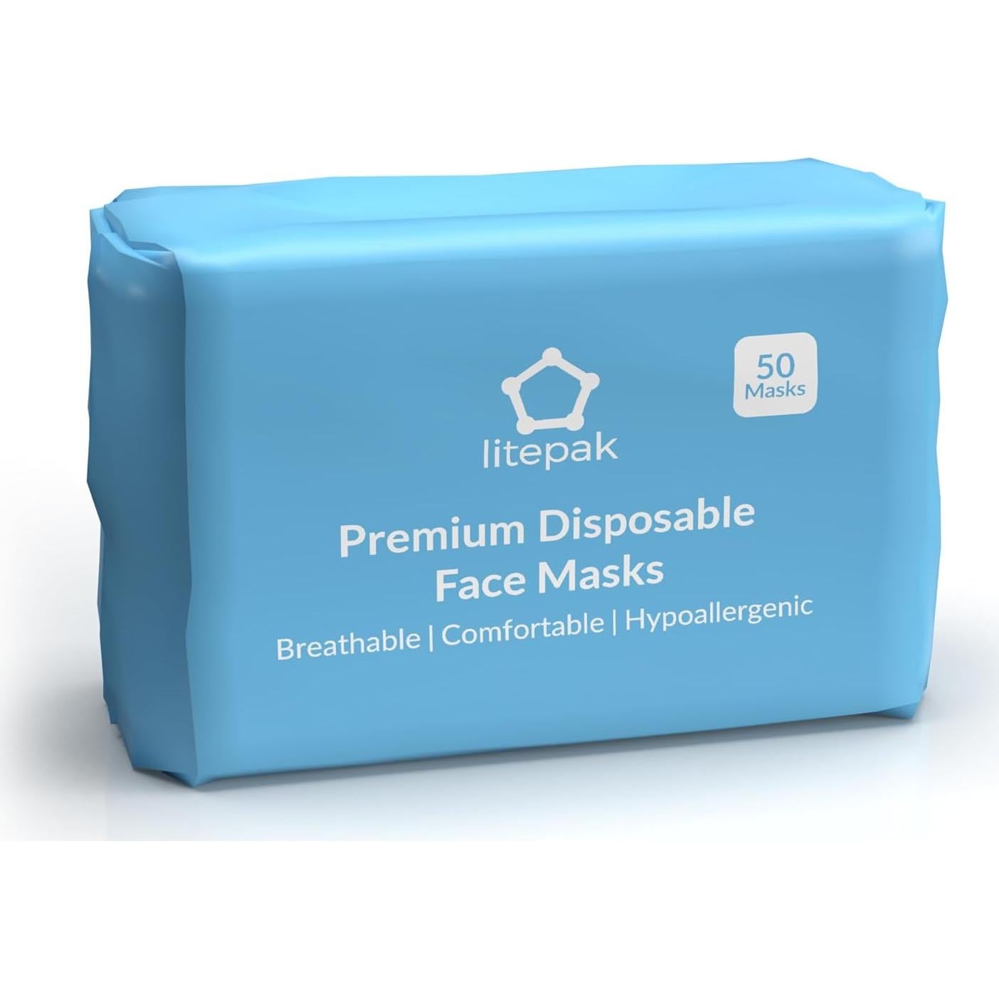 Mascarillas Desechables Litepak 1000 PCS Transpirables Azul
