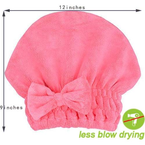 Toallas de Secado de Cabello Microfibra MAYOUTH 2 Piezas