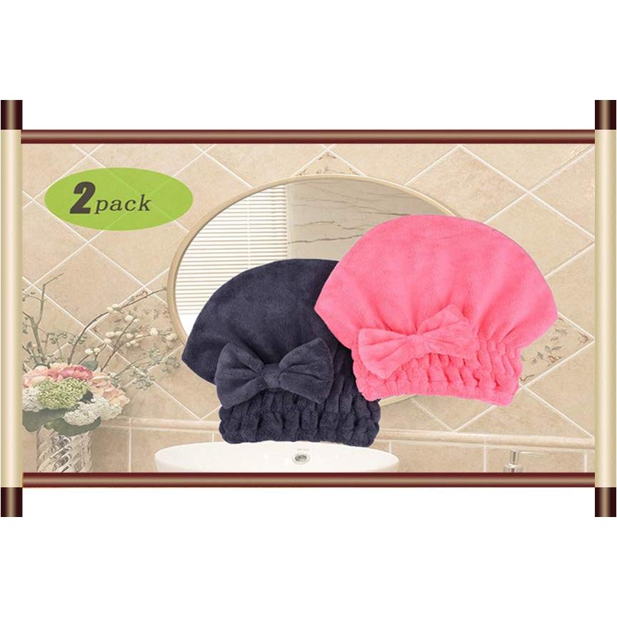 Toallas de Secado de Cabello Microfibra MAYOUTH 2 Piezas