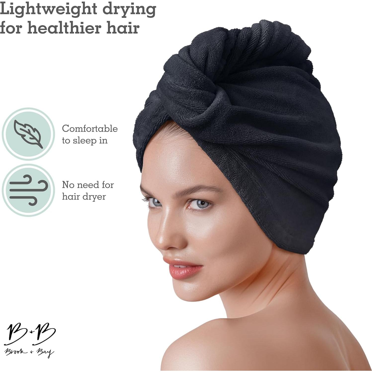 Toalla de Microfibra para Cabello Brook + Bay - Secado Rápido