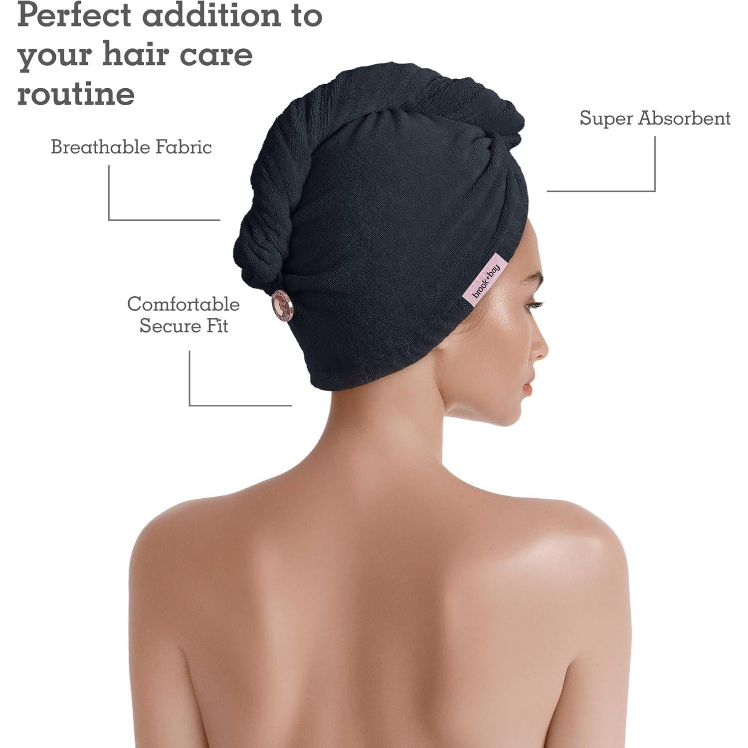 Toalla de Microfibra para Cabello Brook + Bay - Secado Rápido