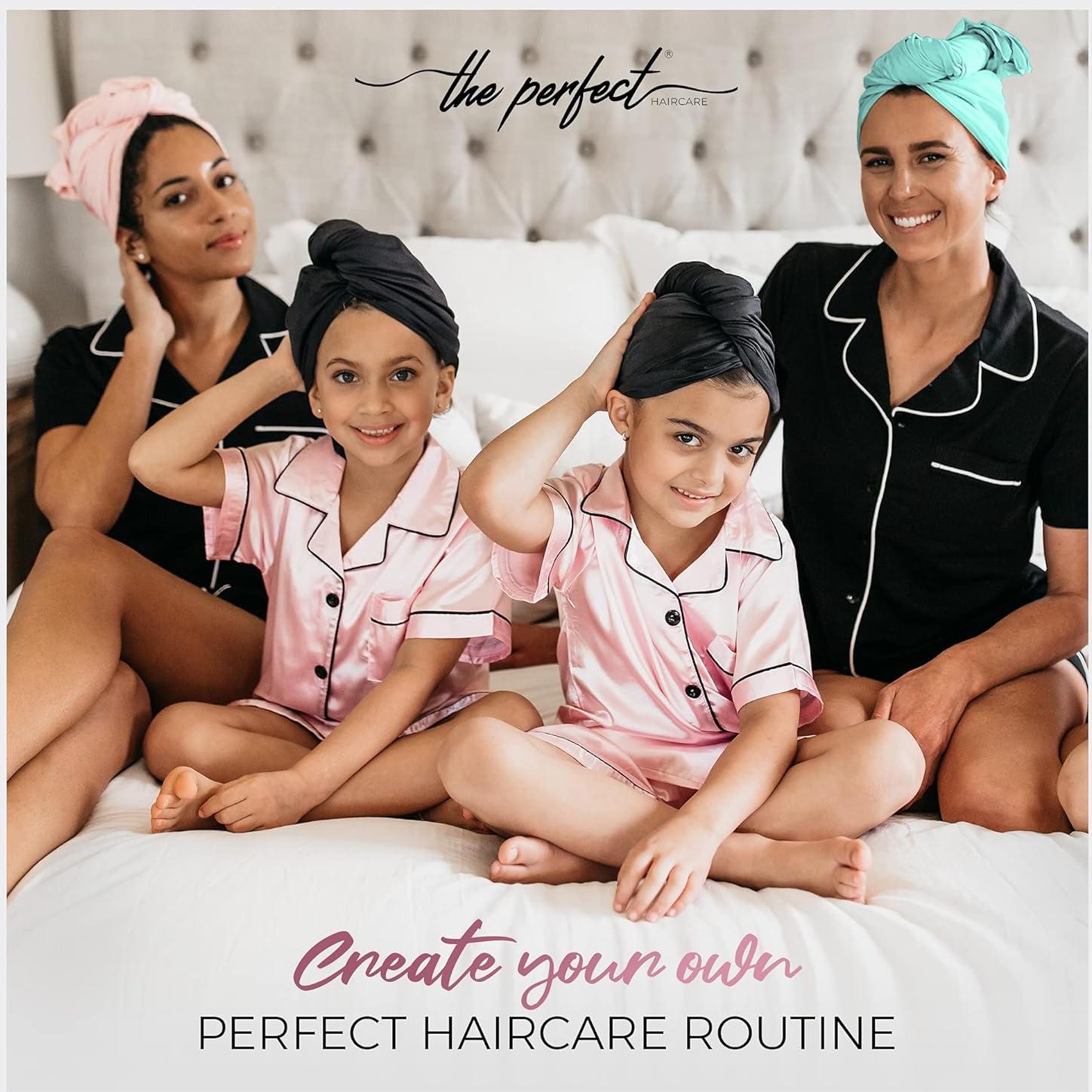 Toalla de Microfibra para Cabello EL CUIDADO DEL CABELLO PERFECTO - Negra