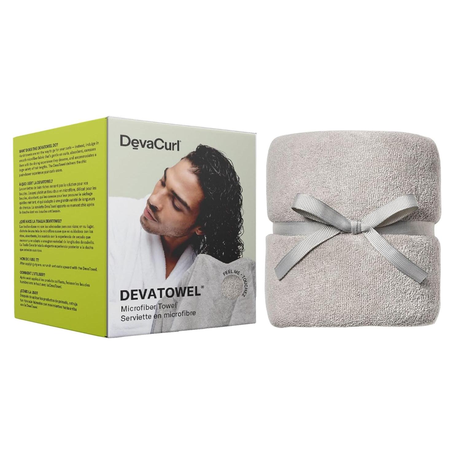 Toalla de Microfibra DevaCurl Anti-Frizz 99x50cm Gris