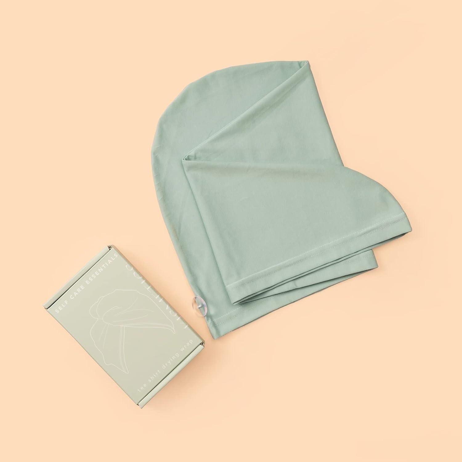 Toalla de Secado para Cabello KISMETICS Turbante Verde Claro