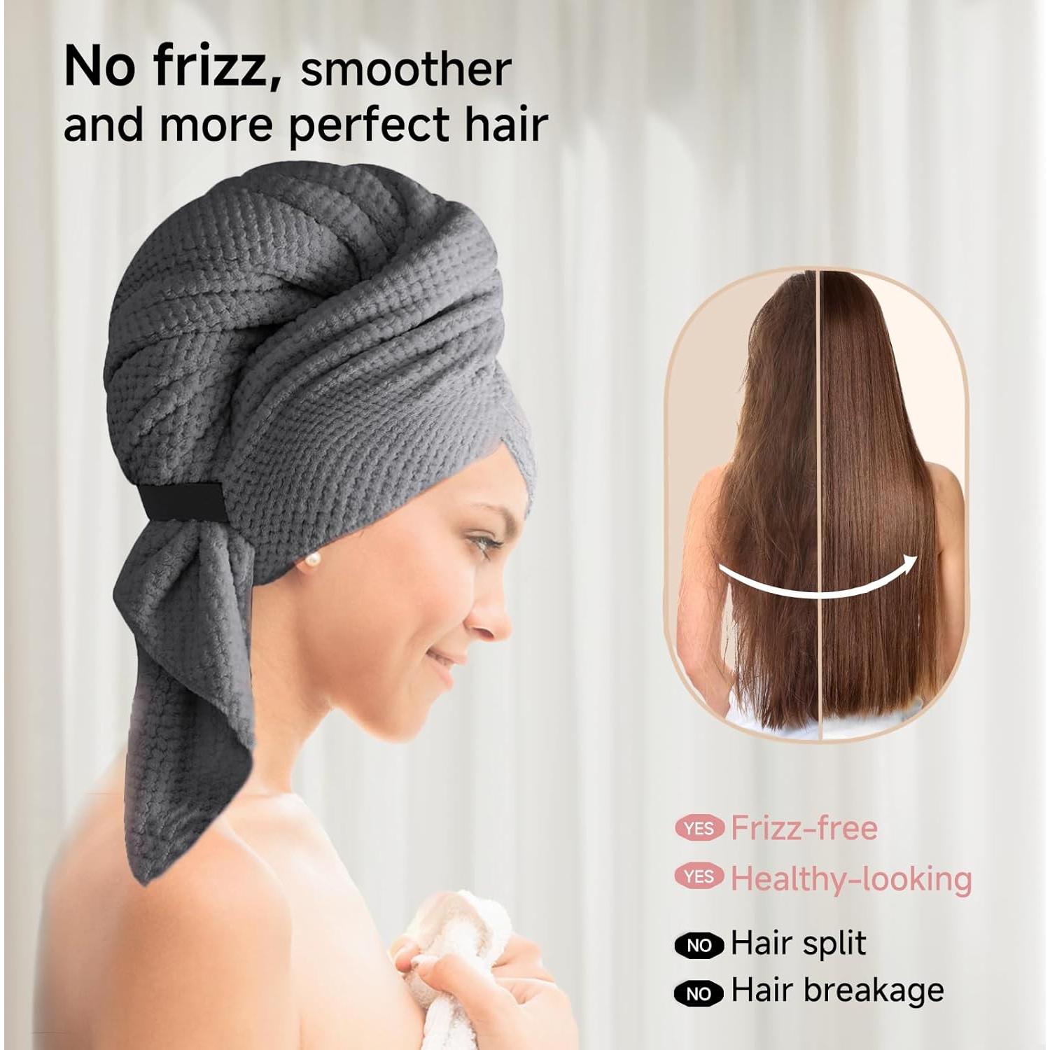 Toalla de Microfibra Extra Grande Netcken 107x61 cm Gris