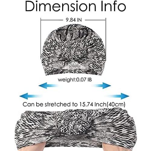 Gorros Turbantes Elásticos Artilady - Paquete de 4 Colores