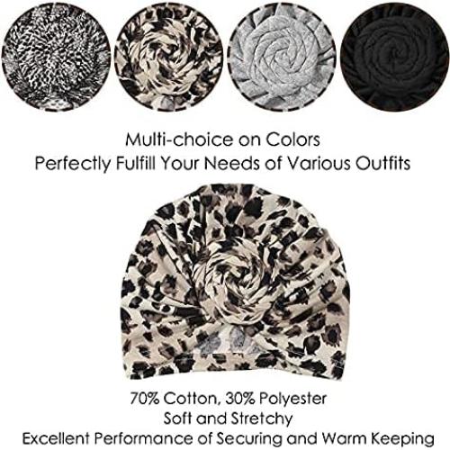 Gorros Turbantes Elásticos Artilady - Paquete de 4 Colores