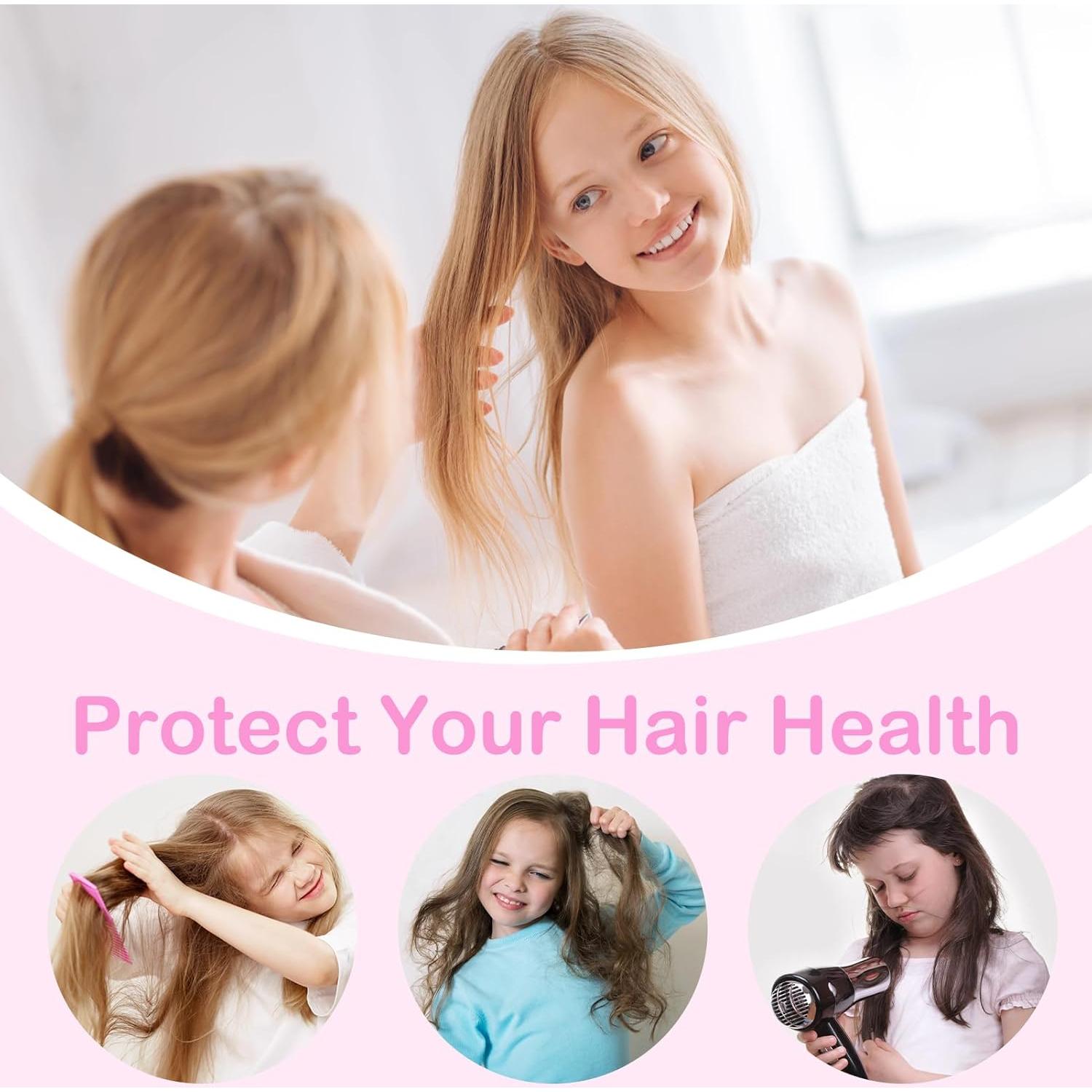 Toalla de Microfibra para Cabello Basumee 2 Piezas Secado Rápido