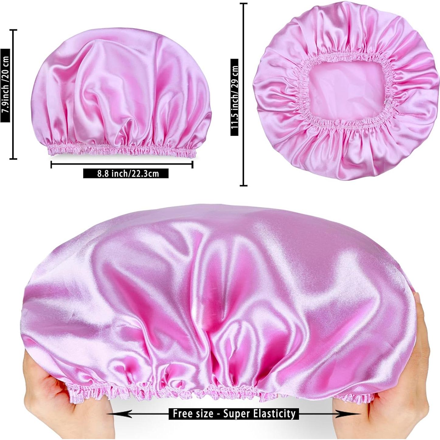 Gorros de Ducha Reutilizables CHFONG 4 PCS Impermeables