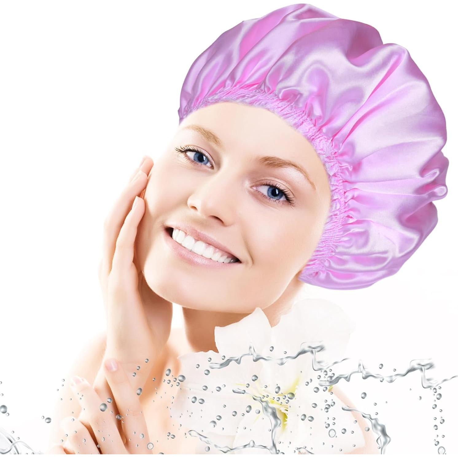 Gorros de Ducha Reutilizables CHFONG 4 PCS Impermeables