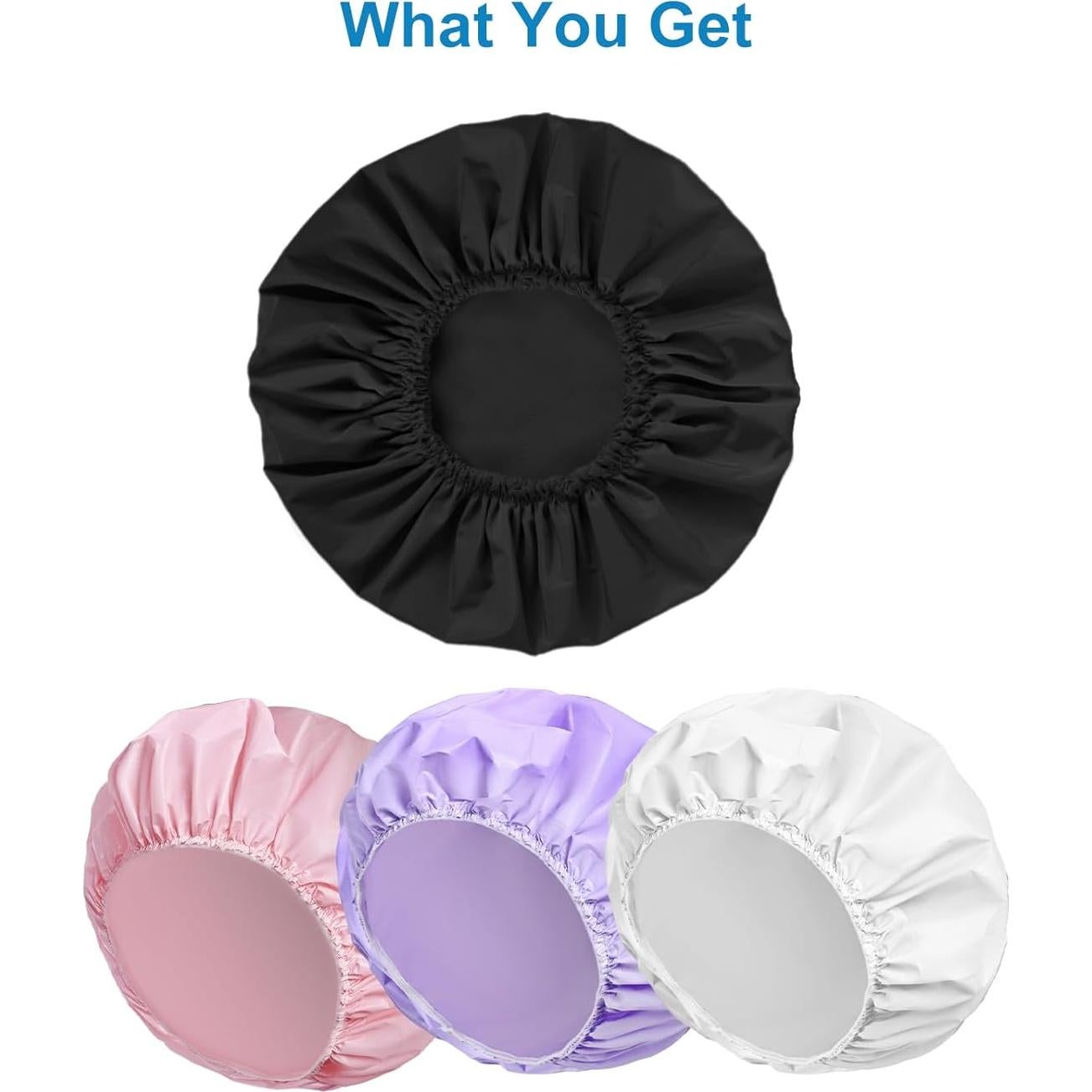 Set de 4 Gorros de Ducha Impermeables CHFONG - Doble Capa y Desechables