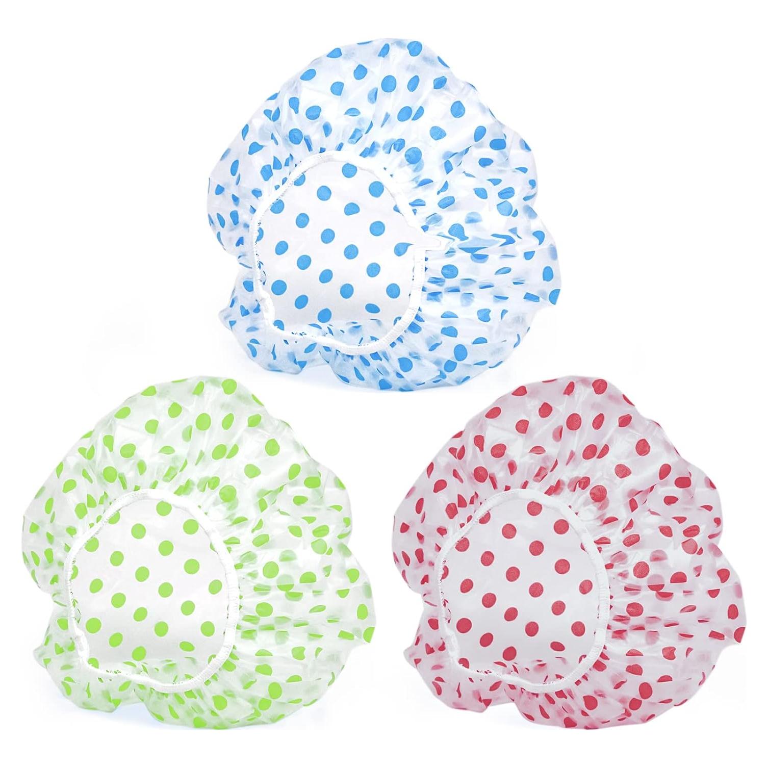 Gorras de Ducha Reutilizables 3PCS Fouews - Impermeables